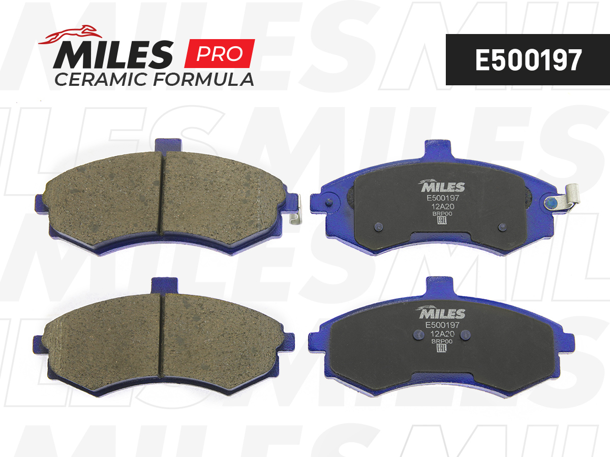 Колодки тормозные MILES E5 Ceramic HYUNDAI ELANTRA/MATRIX 1.5-2.0 00- передние