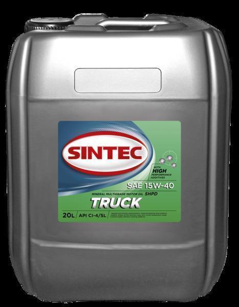 Масло моторное Sintec 15W-40 Truck API CI-4/SL 20л / 15W40