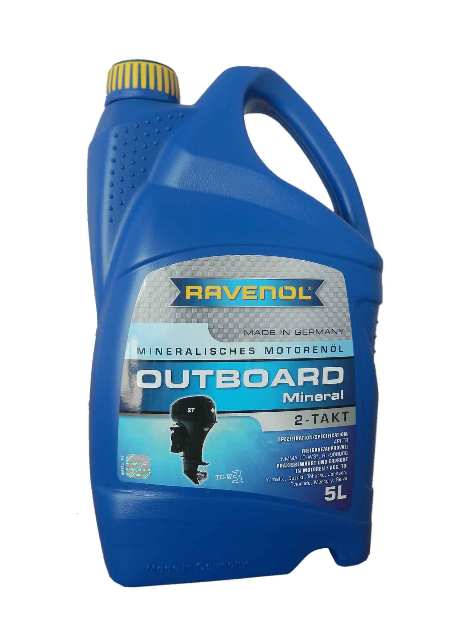 Масло Ravenol Outboard 2T Minerat минеральное 5л