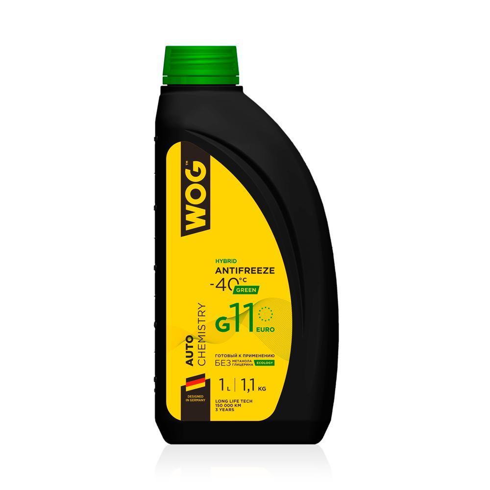 Антифриз G11 зеленый -40°C WOG, 1 л/1,1кг