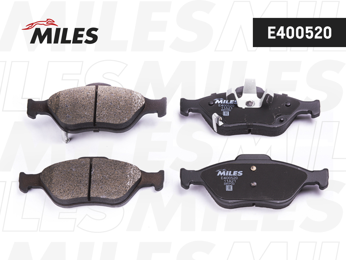 Колодки тормозные Toyota Yaris 05- передние (Ate) Miles Low-metallic