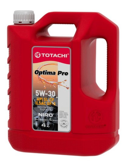 Масло моторное TOTACHI 5W-30 NIRO OPTIMA PRO SEMI-SYNTHETIC GF-3 SL/CF полусинтетическое 4л