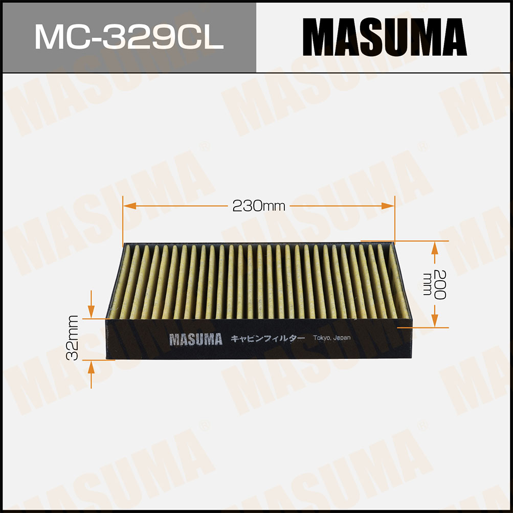 Фильтр салона Nissan Patrol (Y62) 10-; Infiniti EX35 08-, FX35/37 08-, G37 08- Masuma угольный