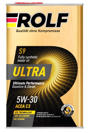 Масло Rolf Ultra 5/30 SN/CF ACEA C3 синтетическое (металл) 1 л *Р рольф лубрикантс 322935 | цена за 1 шт