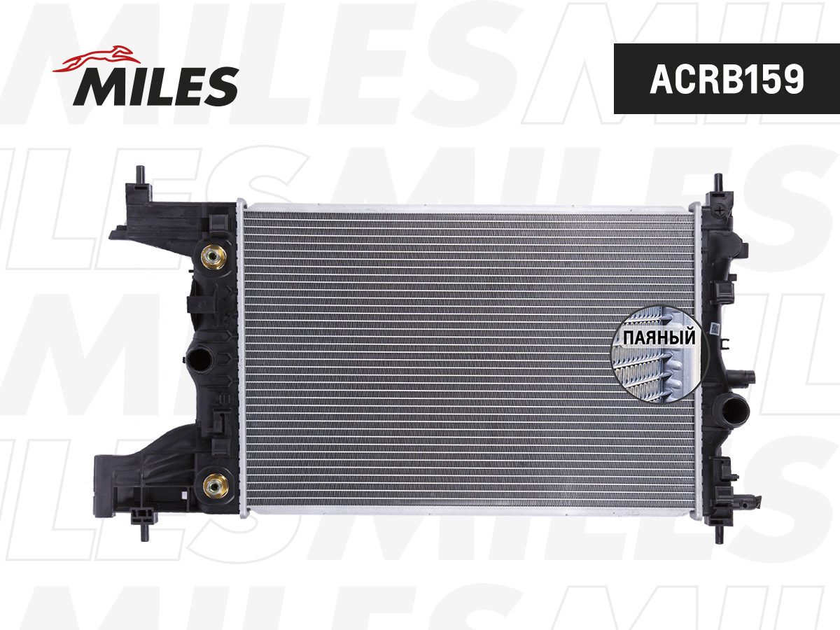 Радиатор MILES CHEVROLET CRUZE 1.6/1.8 A/T 09-/OPEL ASTRA J 1.6 09- AT