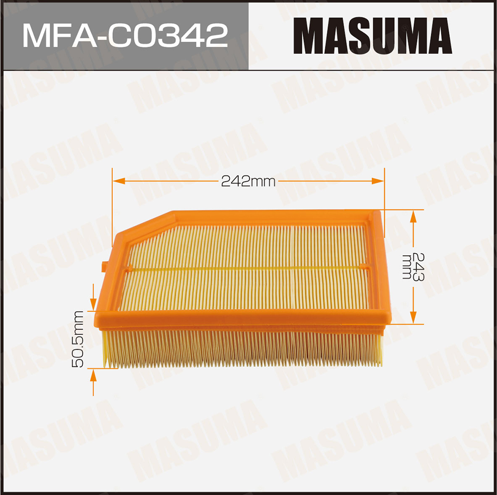 Фильтр воздушный Geely Tugella 20-, Monjaro (KX11) 22-, Atlas II 23-; Volvo XC40 18- Masuma