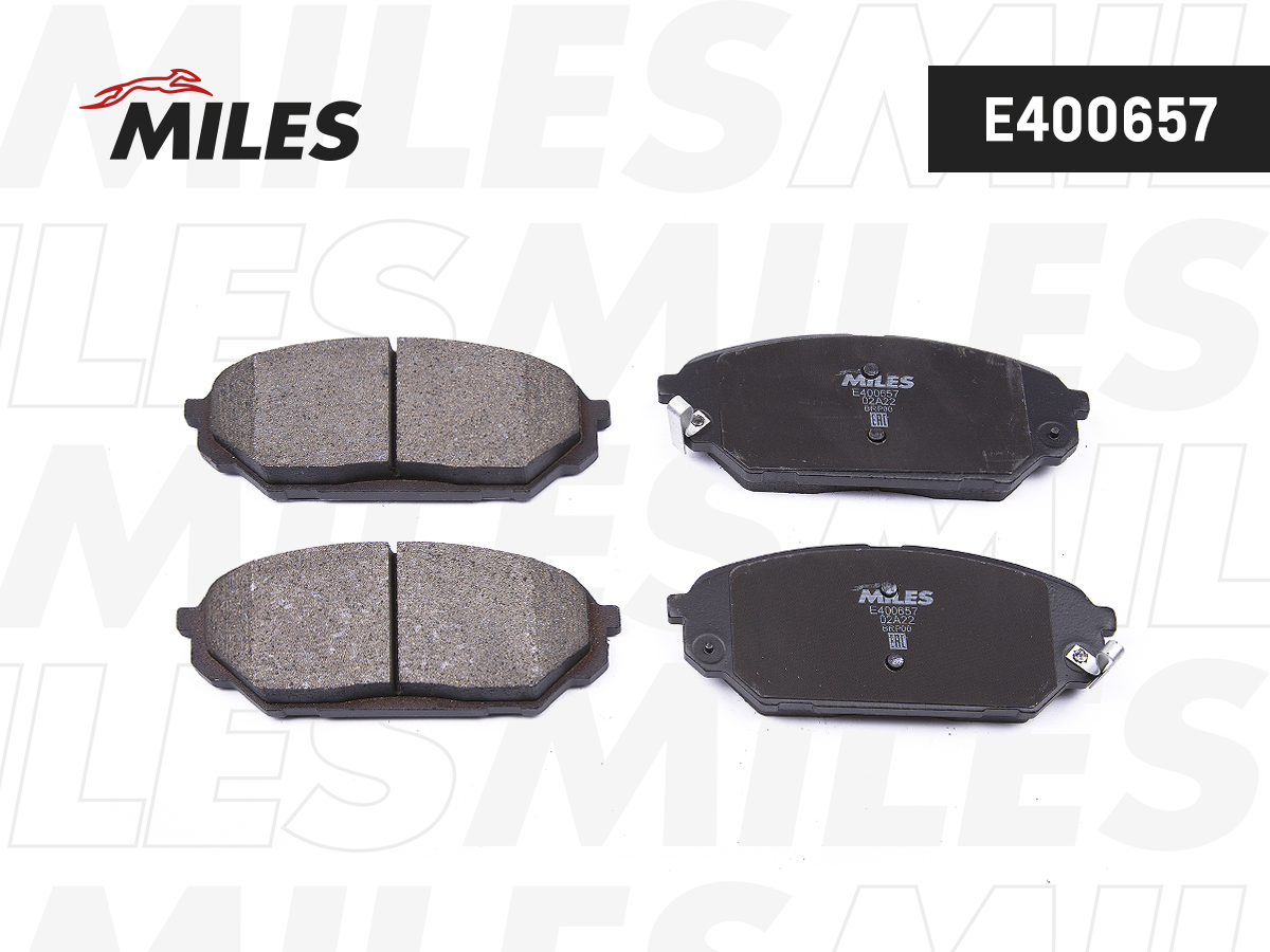 Колодки тормозные HYUNDAI iX 55 2006-2014, Veracruz 2006-2015 пер MILES