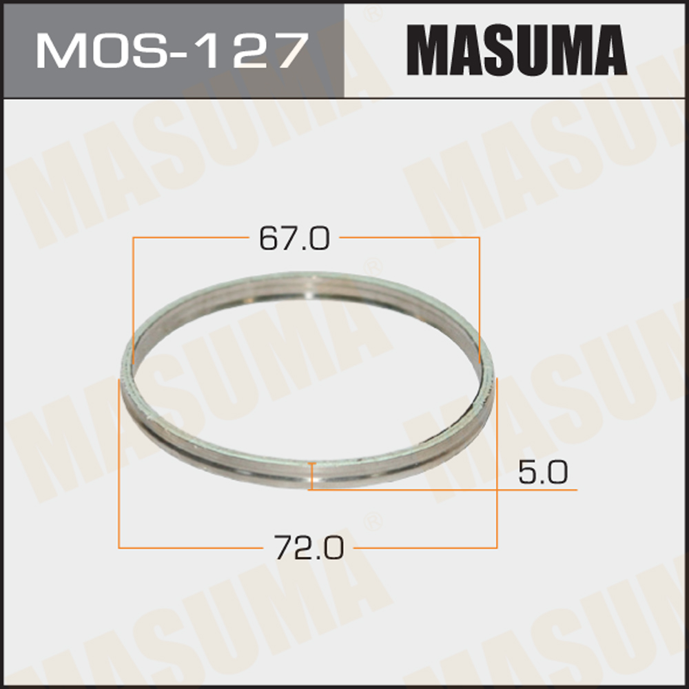 Кольцо глушителя 67 х 72 Masuma