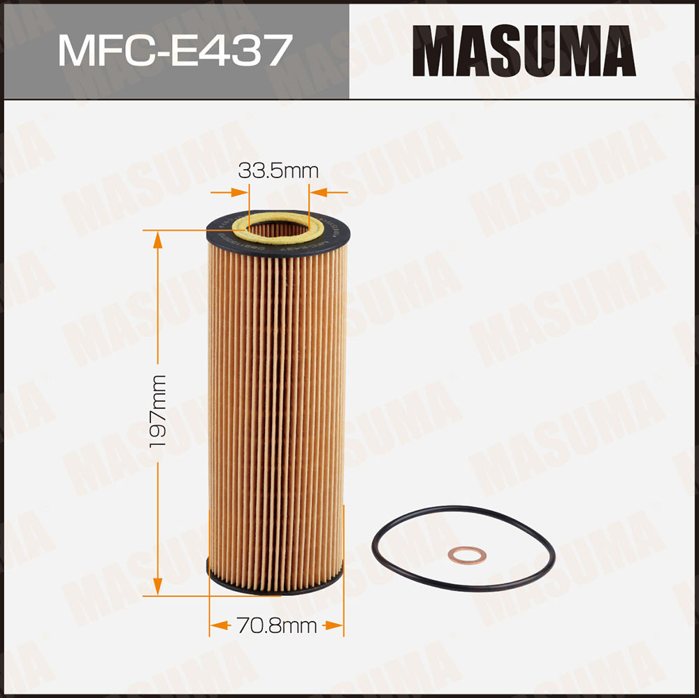 Фильтр масляный OE0032 вставка Masuma