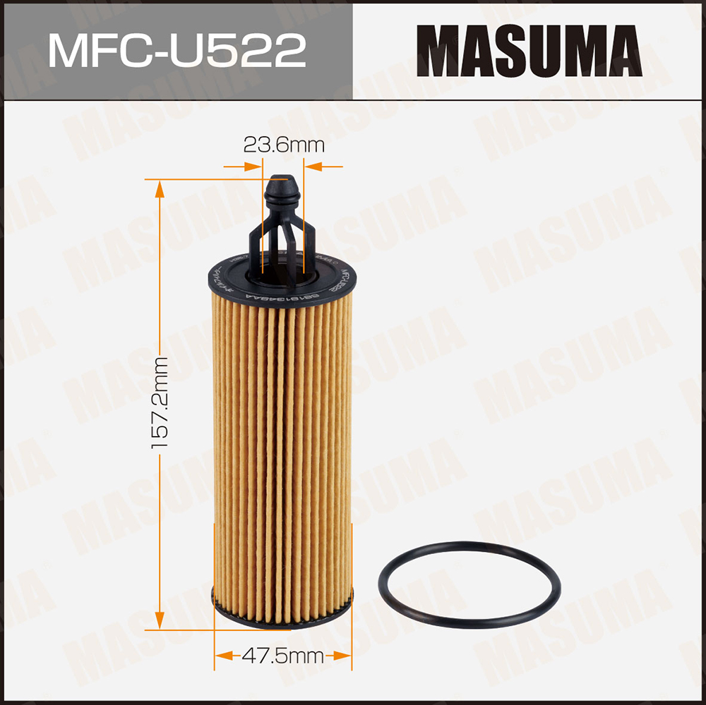 Фильтр масляный OE0106 вставка Masuma