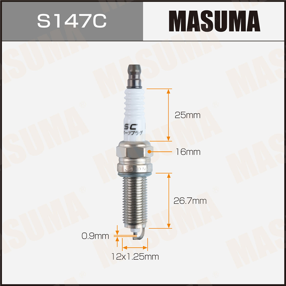 Свеча зажигания Masuma S147C Nickel LKR6C