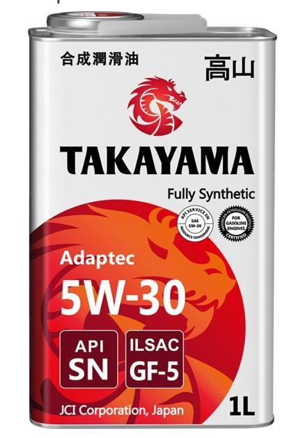 Масло моторное Takayama 5W-30 Adaptec ILSAC GF-5 cинтетическое 1л металл / 5W30