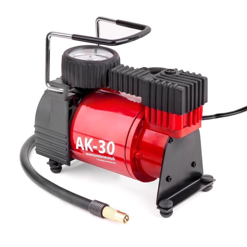 Компрессор Autoprofi 30 л/мин до 7 атм 120 Вт с крокодилами металлический AK-30