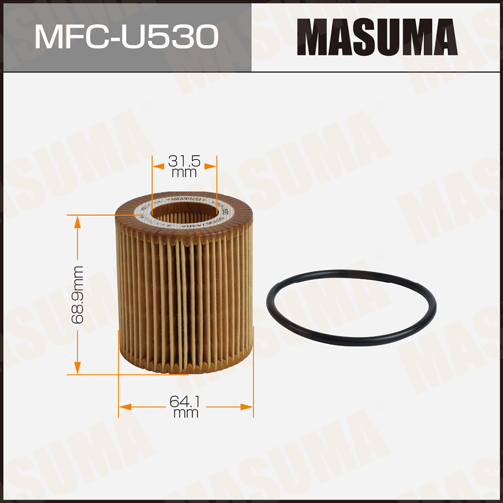 Фильтр масляный OE51001 вставка Masuma