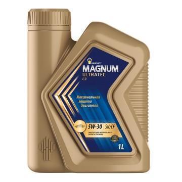 Масло моторное РосНефть 5W-30 Magnum Ultratec C3 SN/CF синтетическое 1л / 5W30