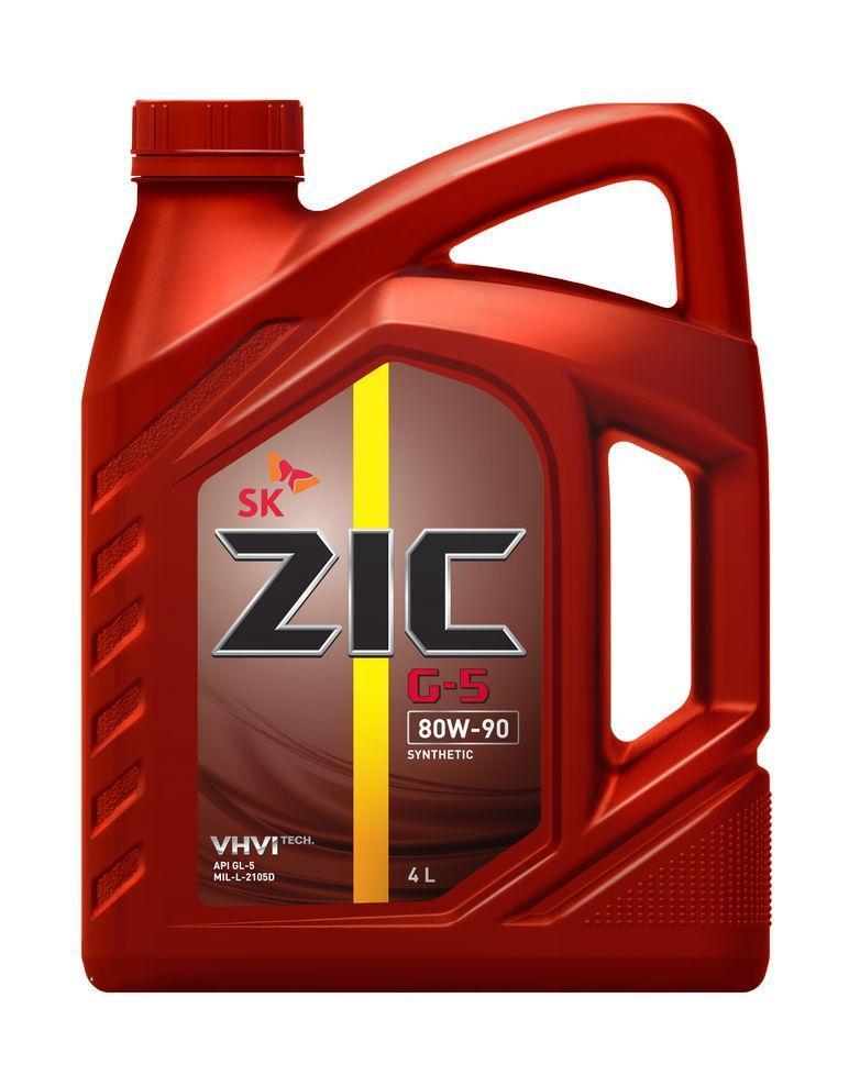 Масло трансмиссионное ZIC 80W-90 G-5 GL-5 для мостов 4л / 80W90