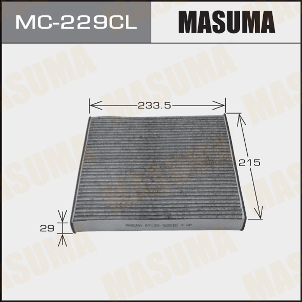 Фильтр салона Toyota Crown, Mark II 00-; lexus GS 97-05 Masuma угольный