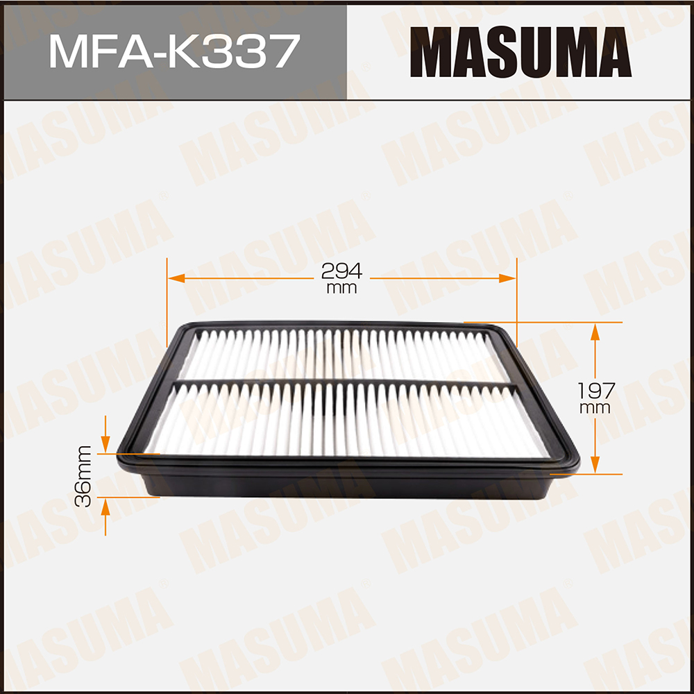 Фильтр воздушный Hyundai Santa Fe (DM) 12-19; Kia Sorento (XM) 12-15 2.0, 2.2 CRDI Masuma
