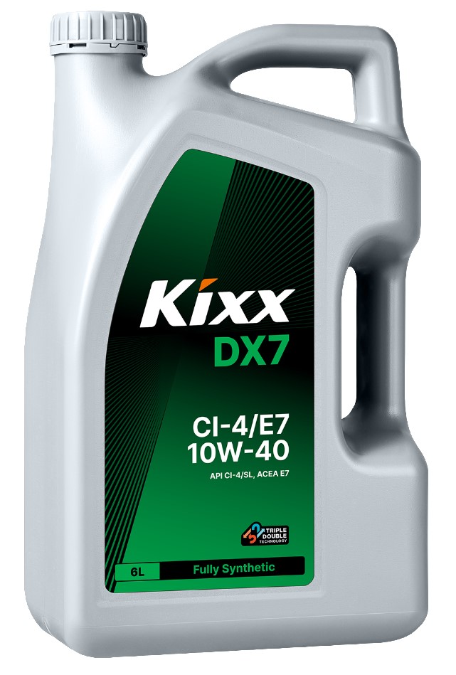 Масло моторное Kixx 10W-40 DX7 CI-4/E7 6л синт