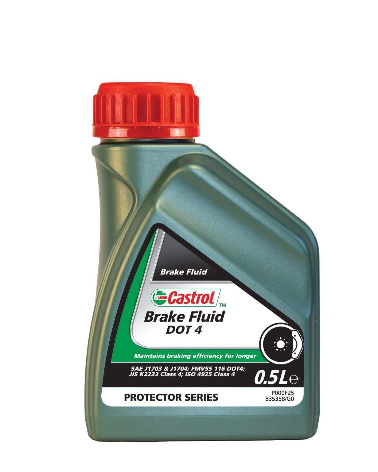 Жидкость тормозная Castrol Brake Flluid Dot-4 синтетическая 0,5 л