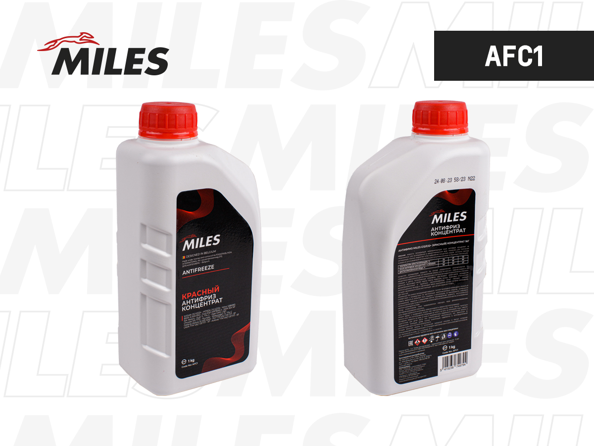 Антифриз MILES красный G12/G12+ концентрат 1 кг