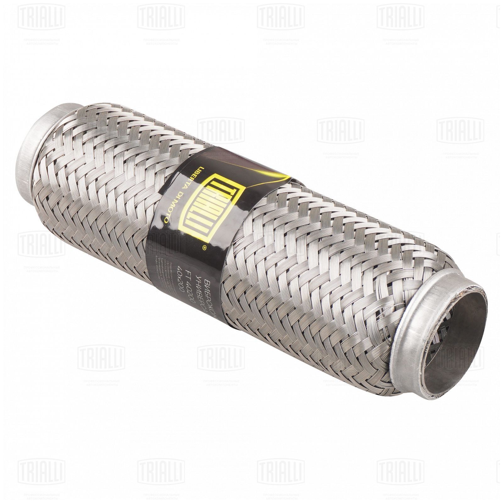 Гофра глушителя 40 x 200 InterLock нержавеющая сталь Trialli