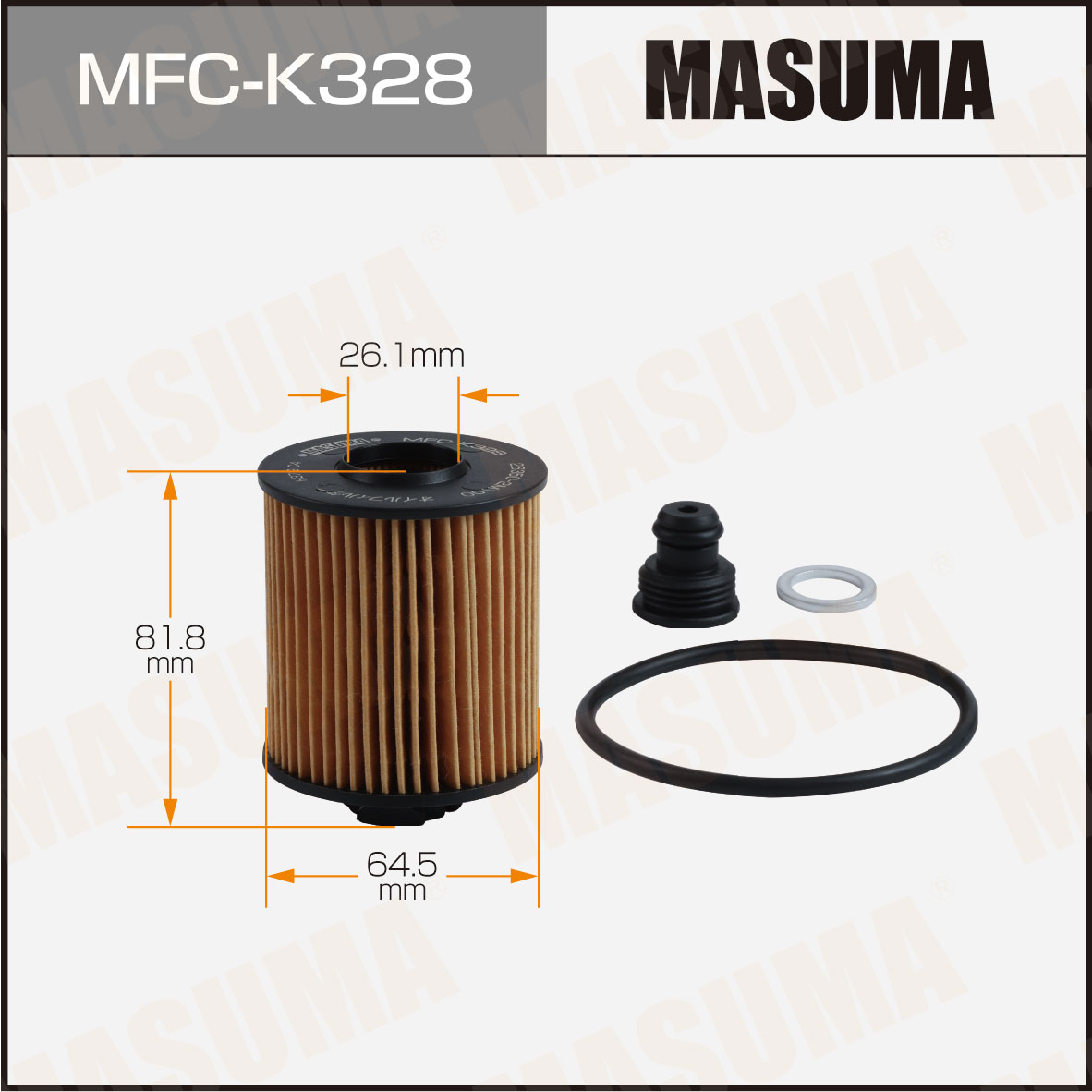 Фильтр масляный OE0199 вставка Masuma