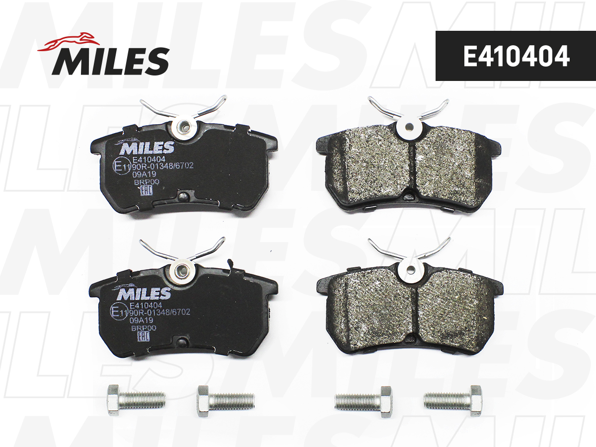 Колодки тормозные Ford Focus 98-05, Fiesta 12- задние Low-metallic Miles