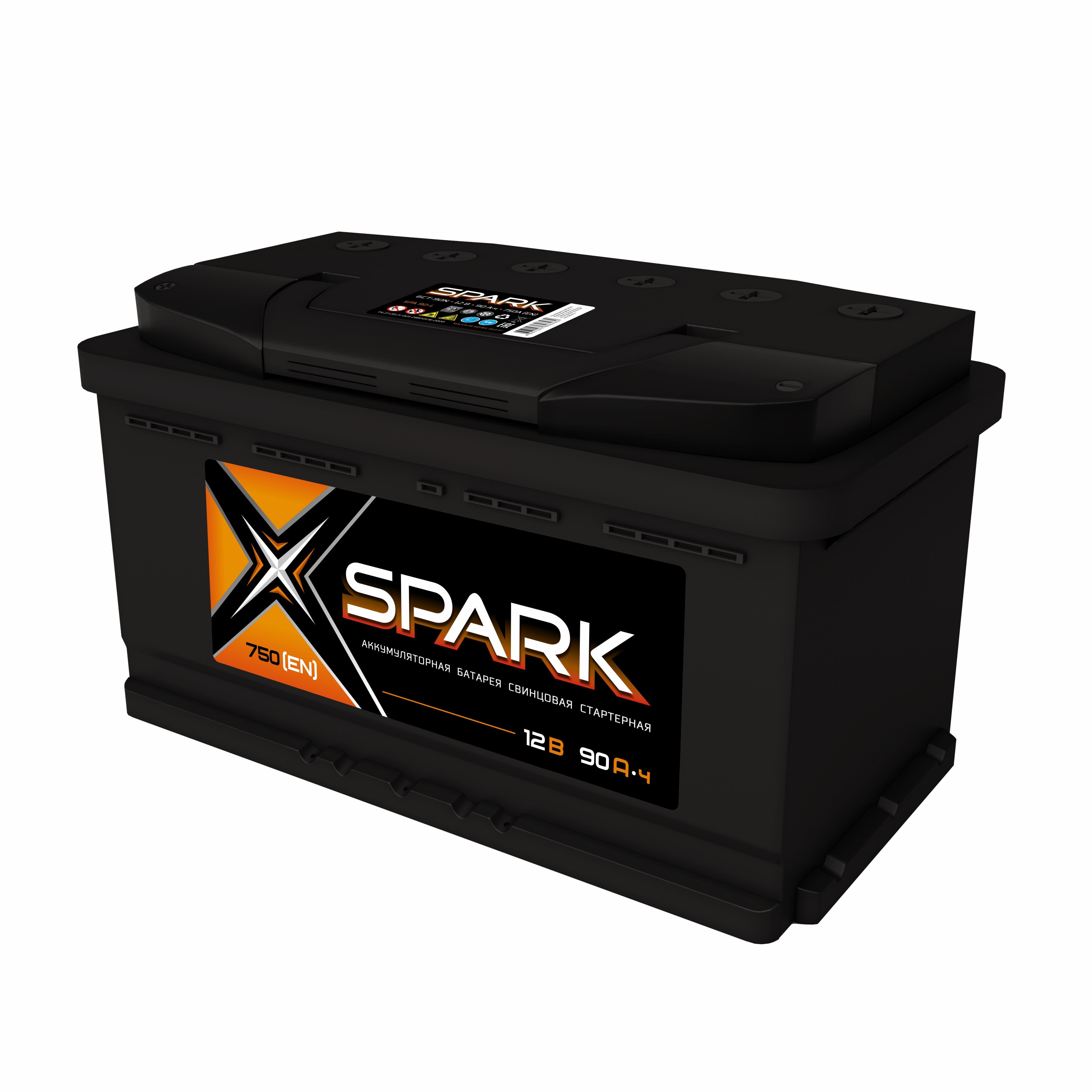 Аккумулятор Spark 90 А/ч о.п. ток 680 352 х 175 х 193