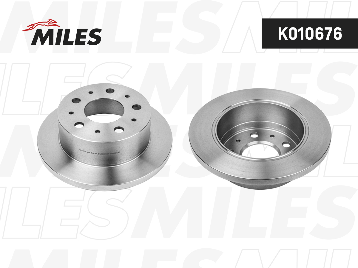 Диск тормозной MILES CITROEN JUMPER/FIAT DUCATO/PEUGEOT BOXER 1.7t 06- задний