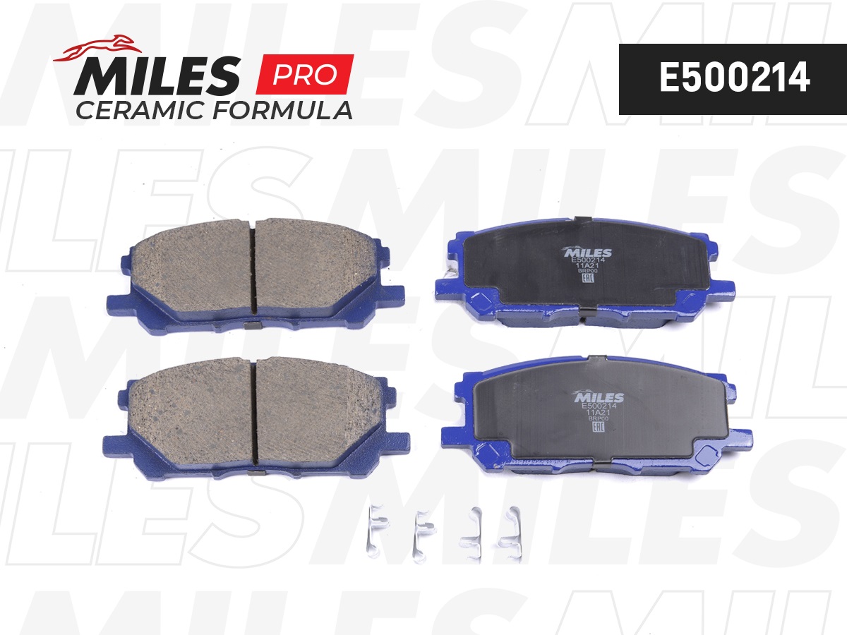 Колодки тормозные MILES E5 Ceramic LEXUS RX300/RX330/RX350 03>08/RX400H 05>09 передние