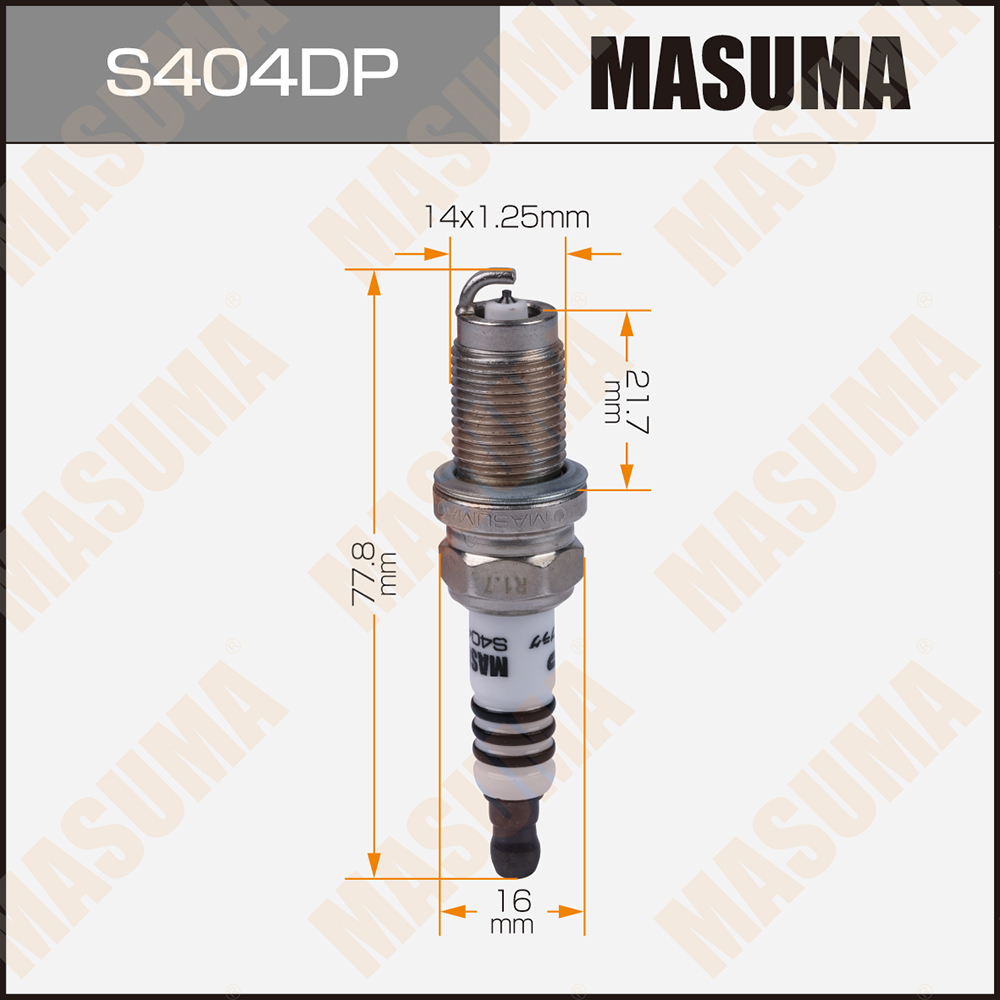 Свеча зажигания Masuma S404DP Double Platinum (PZFR6R)