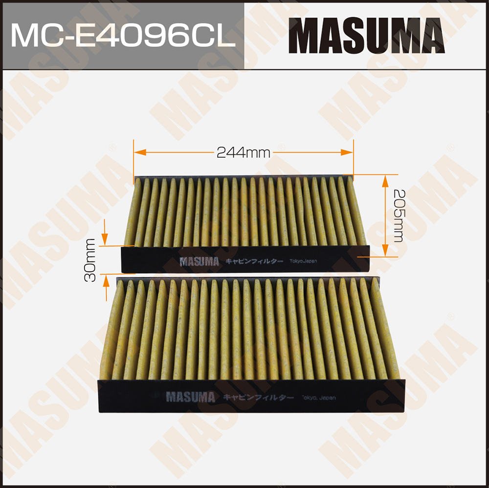 Фильтр салона BMW 5 (F10) 10-, 5 GT (F07) 09-, 6 (F06, F12) 10-, Ford Maverick 93- Masuma угольный