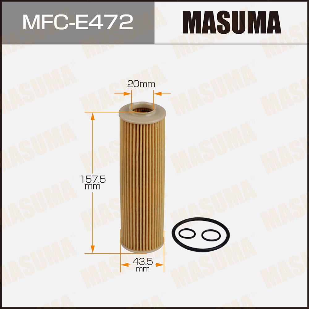 Фильтр масляный Mercedes C (W204) 07-, E (W212, C207) 09- Masuma