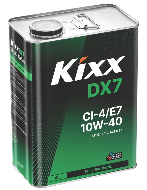 Масло моторное Kixx 10W-40 DX7 CI-4/E7 синтетическое 4 л