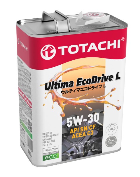 Масло моторное TOTACHI 5W-30 Ultima EcoDrive L Fully Synthetic SN/CF синтетическое 4л