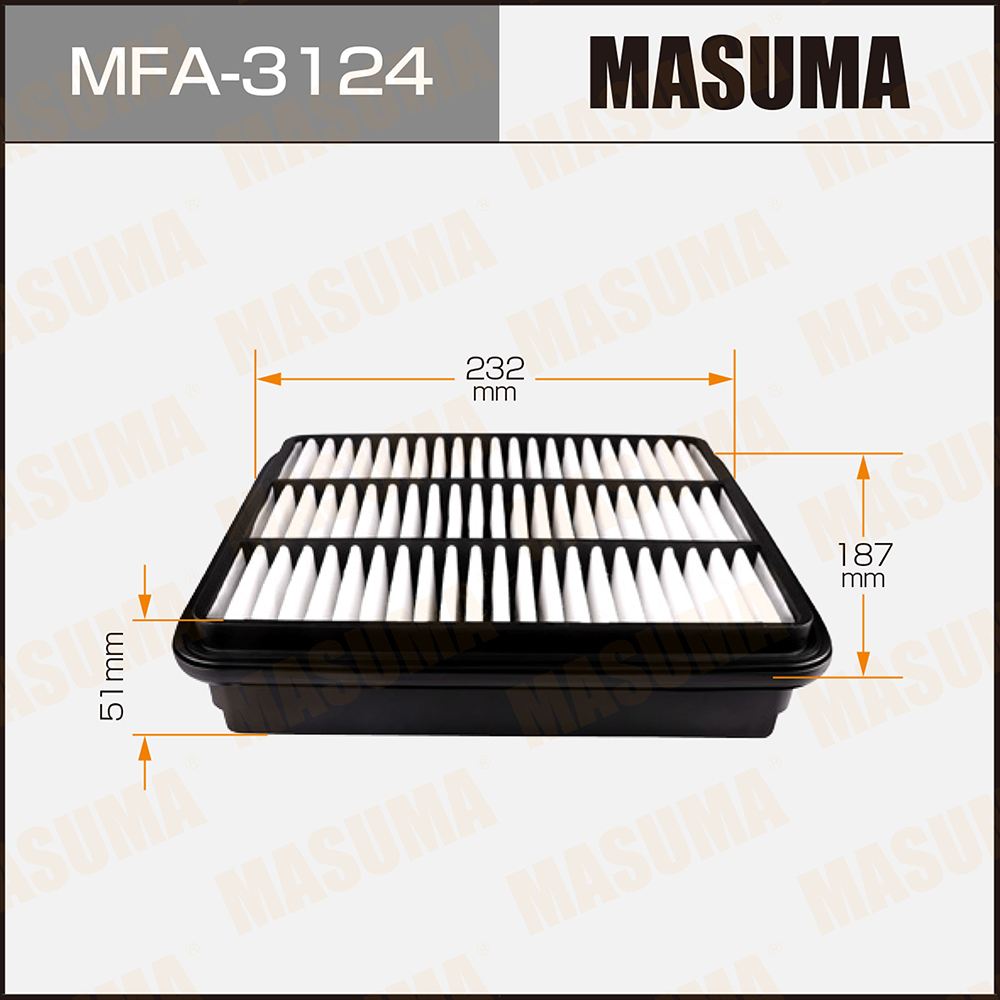 Фильтр воздушный Mitsubishi Galant 93-, Pajero Pinin 00- Masuma