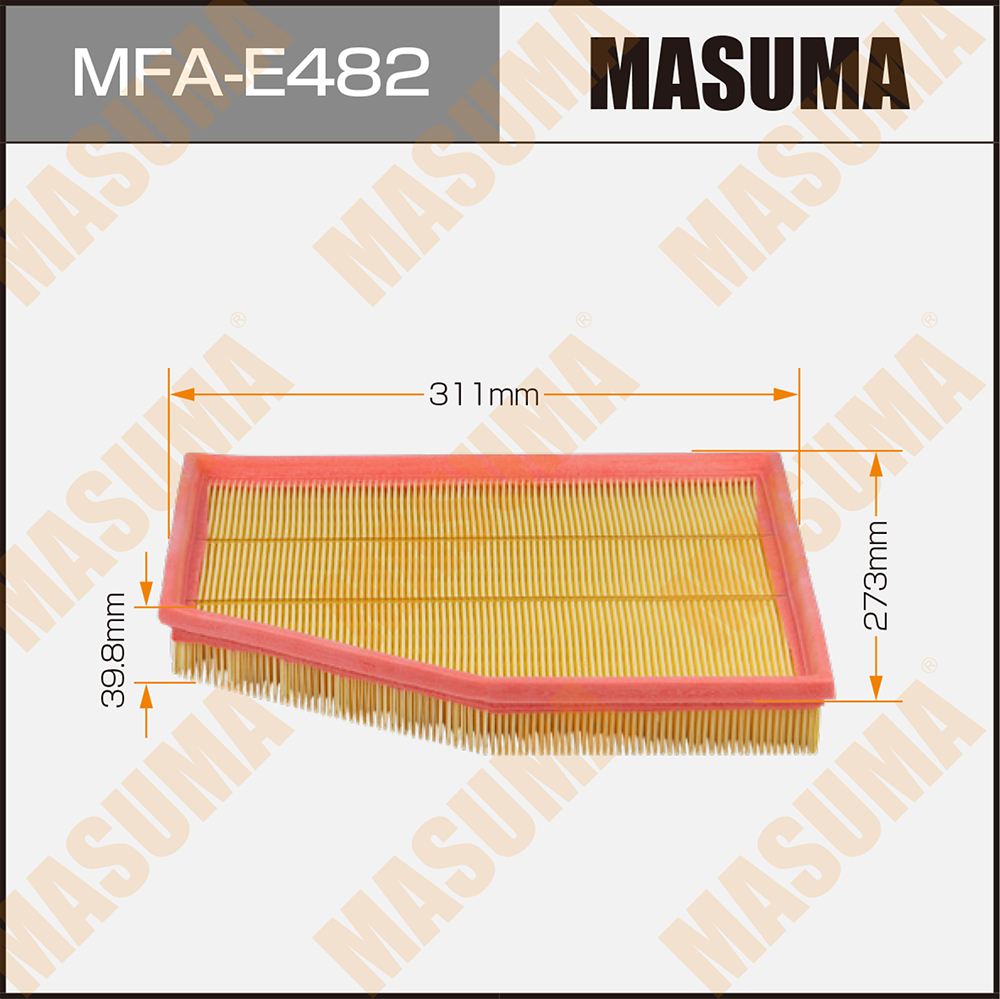 Фильтр воздушный BMW 5 (E60) 03-10, 6 (E63/E64) 03-11 Masuma