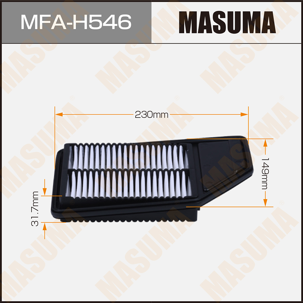 Фильтр воздушный Honda N Box 11-, N-WGN 13- Masuma