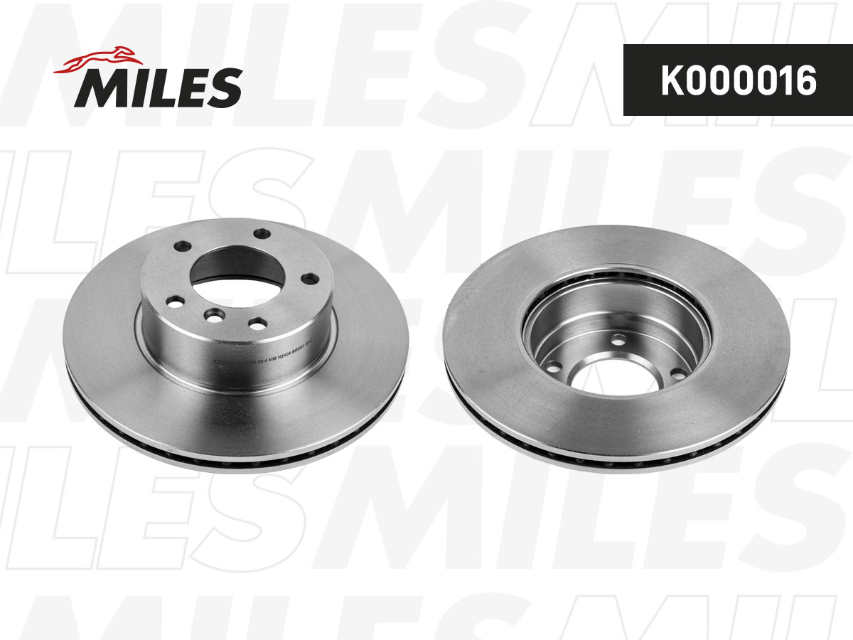 Диск тормозной BMW E39 520-535 95-04 передний вентилируемый Miles