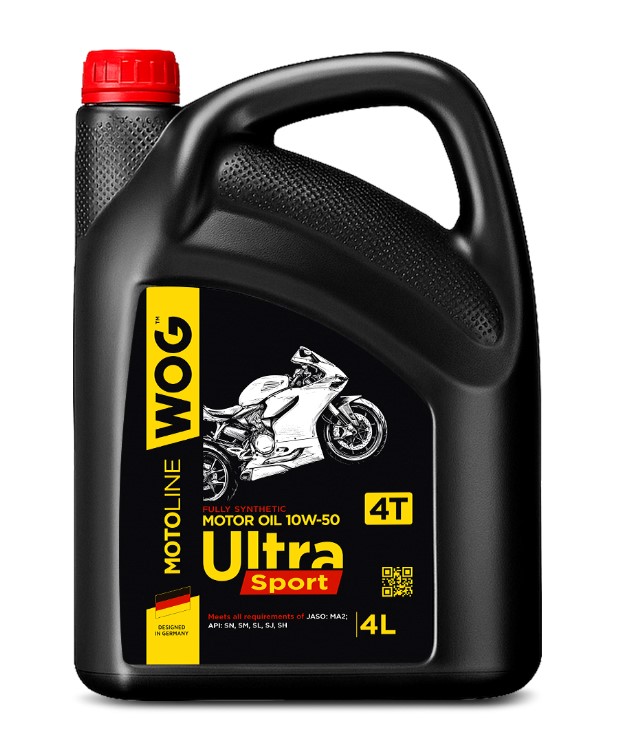 Масло моторное WOG 10W-50 MOTO Ultra Sport 4T 4 л