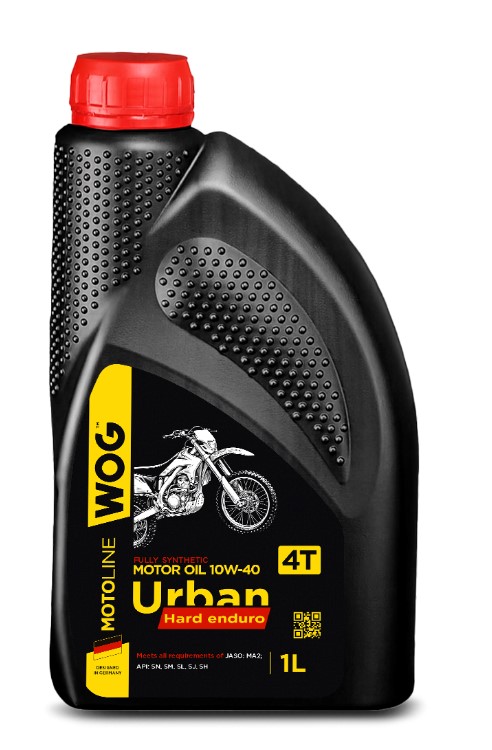 Масло моторное WOG 10W-40 MOTO Urban Hard Enduro 4T 1 л