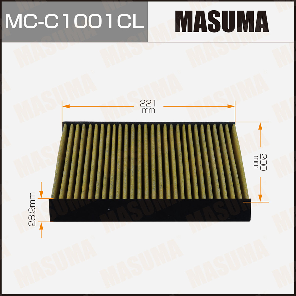 Фильтр салона AC-110 угольный Masuma