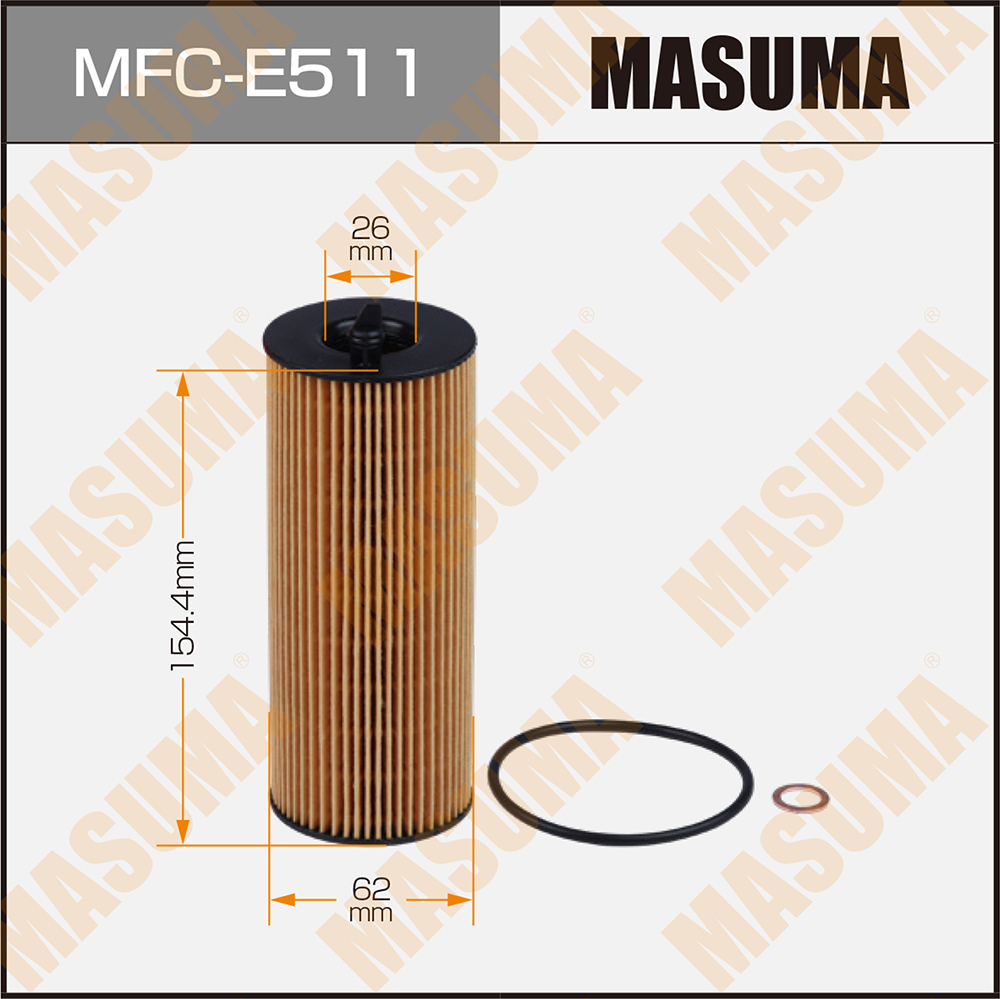 Фильтр масляный BMW 3 (E90) 05-, 5 (E60, F10) 05- X5 (E70) 12- (N47, N57) Diesel Masuma