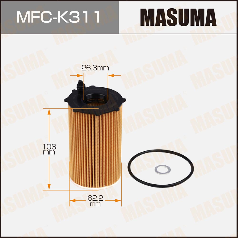 Фильтр масляный Hyundai Santa Fe (CM) 09-; Kia Sorento (XM) 09- 3.0-3.5 Masuma