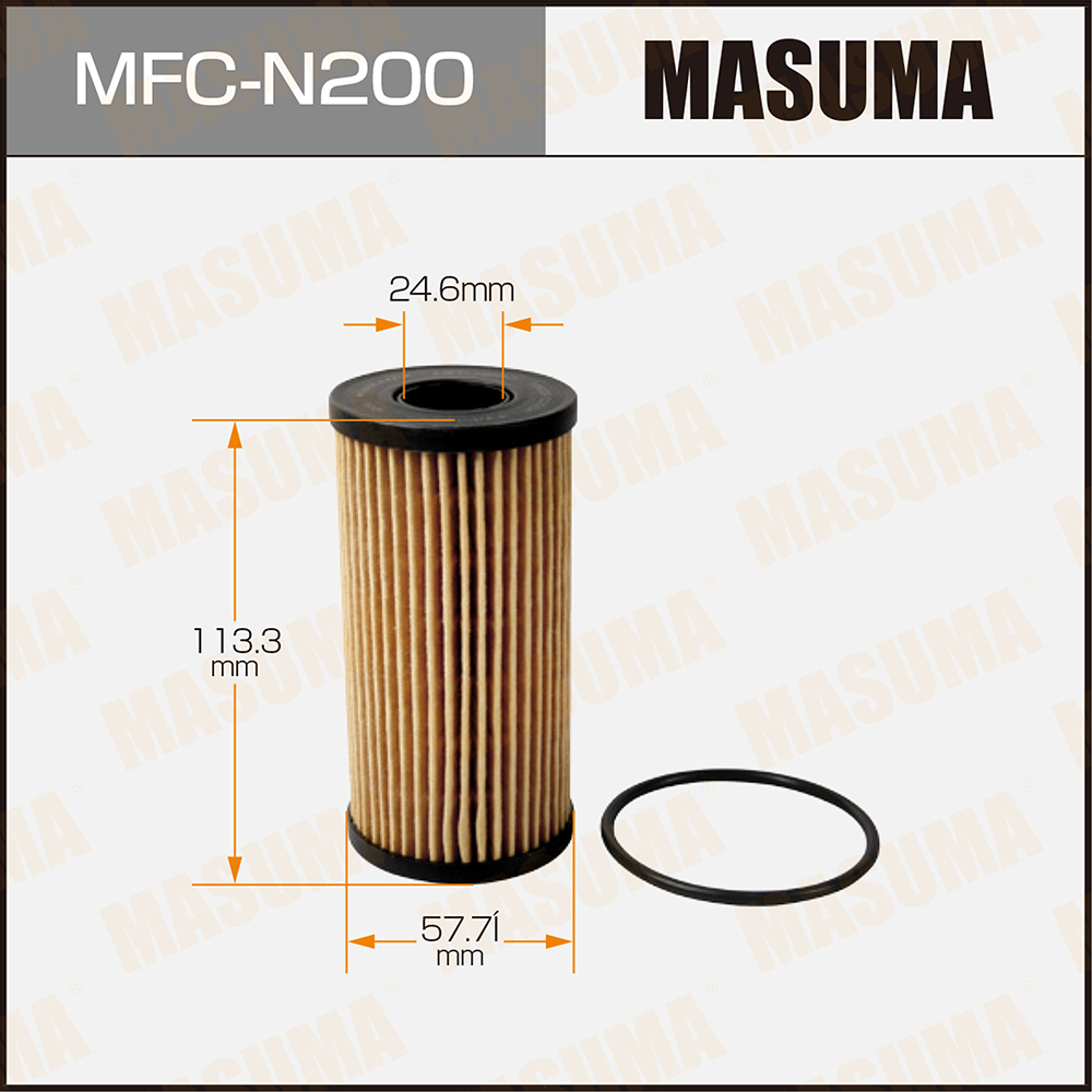 Фильтр масляный Nissan Qashqai 07-, X-Trail (31); Renault; GM (dCi, CDTI) Masuma