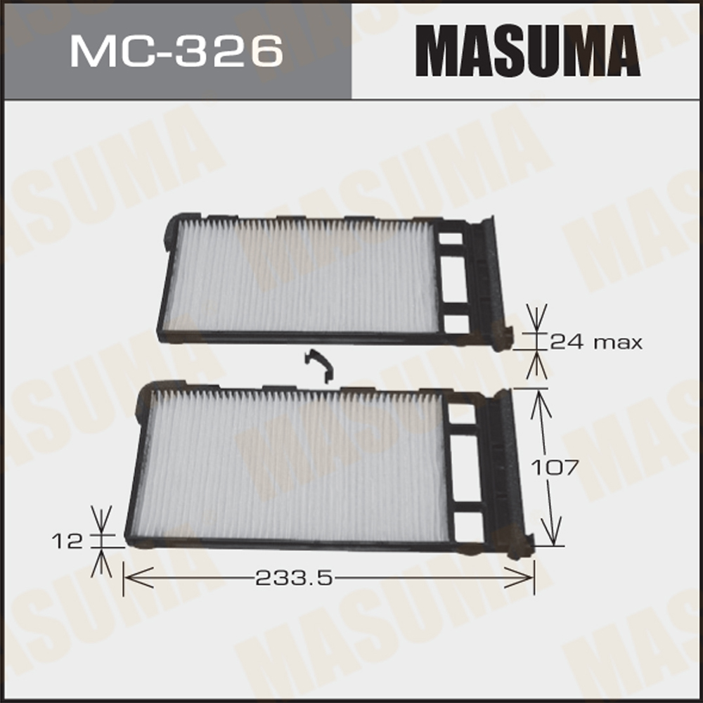 Фильтр салона Nissan Patrol (Y61) 97- 2 шт. Masuma