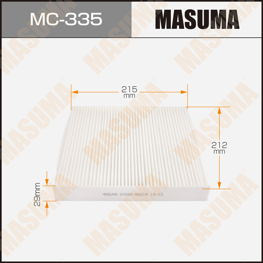 Фильтр салона Nissan Fuga II 09-; Iinfiniti M (Y51) 10-13, Q70 13-15 Masuma
