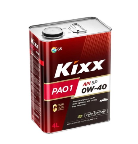 Масло моторное Kixx 0W-40 PAO1 SP 4л синт.