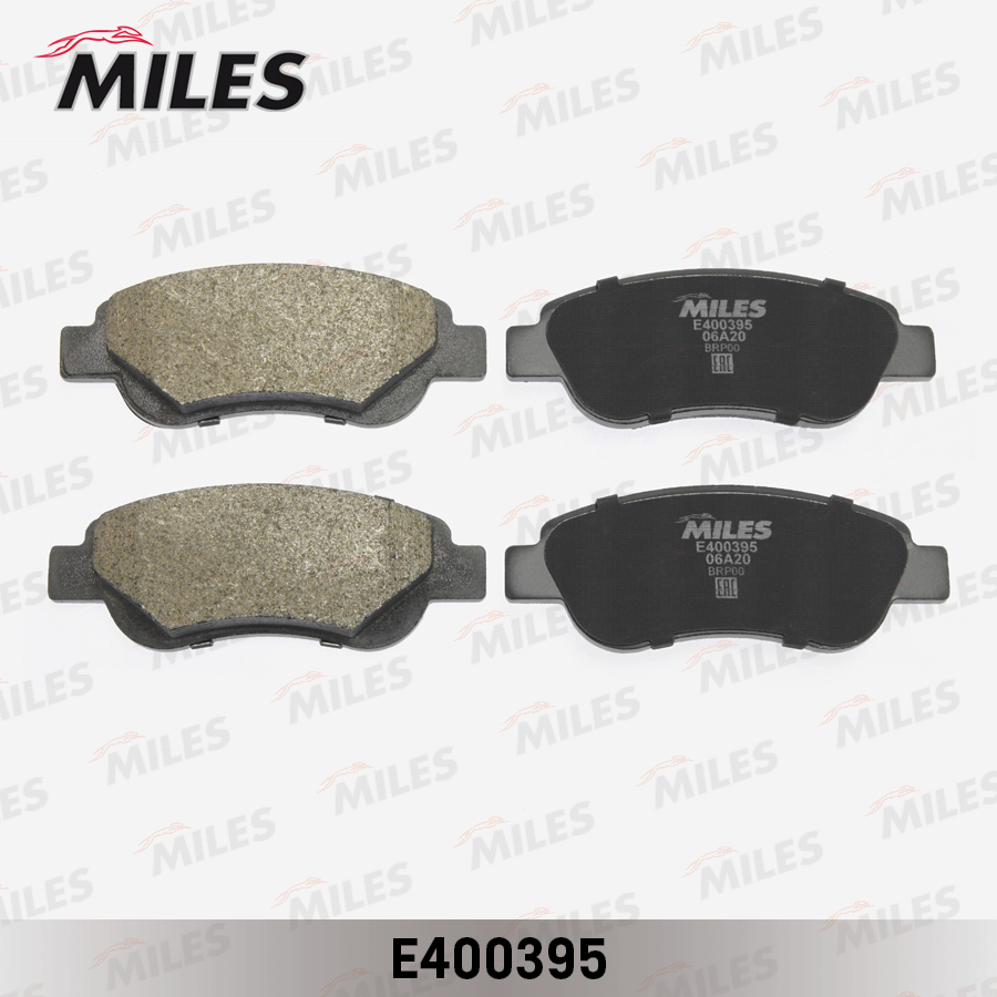 Колодки тормозные Citroen C1; Peugeot 107; Toyota Aygo 1.0/1.4D 05- передние Low-metallic Miles